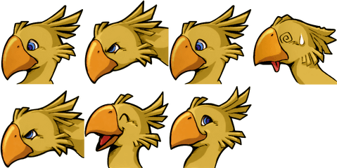 Ff7pc - Chocobo Head Png