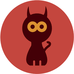 Spooky Cat Circle Icon Transparent Png U0026 Svg Vector - Transparent Spooky Icons