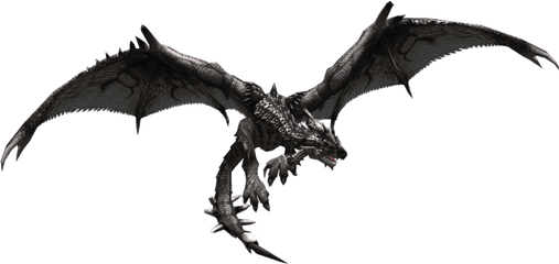 Monster Hunter Black Rathalos - Monster Hunter Black Rathalos Png