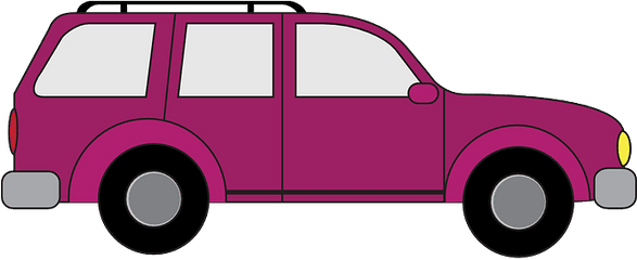 Driving Clipart Pink Car - 2 Car Clipart Png