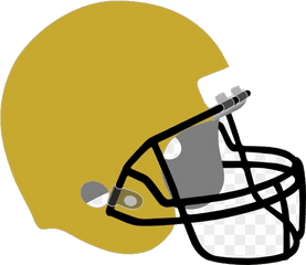 Black And Gold Png Hd - Gold Football Helmet Clipart