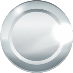 Silver Coin Png Icon - Circle