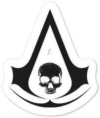 Black Flag Crest Sticker - Creed 4 Png