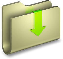 3d Folder Downloads Yellow Icon Png Clipart Image Iconbugcom - Download Folder Icons