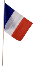 France Flag 12 X 18 Inch - Flag Of France Png Stick