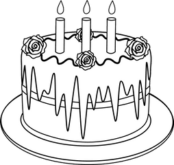 21 Birthday Cake Clipart Outline Free Clip Art Stock Png