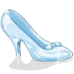 Disney Cinderella Shoe Clipart - Cartoon Glass Slipper Png