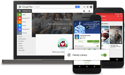 Google Play Family Library Share What You Love With The - Google Play Family Library Png