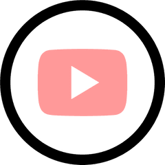 Social Media Round Bold Icon - Pink Youtube Logo Icon Png