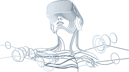 Virtual Reality Ngn - Virtual Reality Line Drawing Png