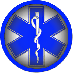 Blue Star Of Life Symbol Round Shape - Star Of Life Star Of Life Svg Png