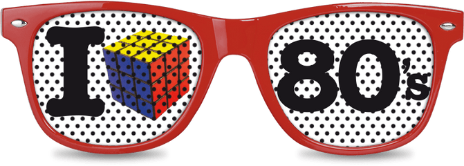 1980s 80s Goggles Free Frame Clipart - Back To The 80 Png Love 80s Hd