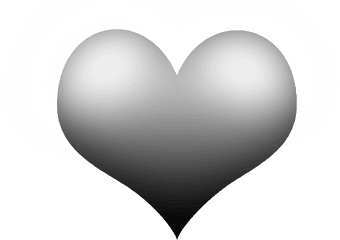 Gray White Heart Png 1000 Free Download Vector Image - Dil White In The Black Background,Heart