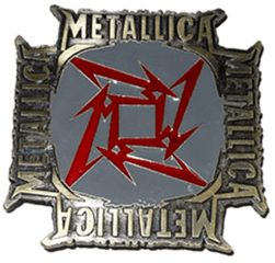 Red Star Names Buckle By Metallica - Metallica Ninja Star Png