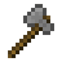 Stone Axe - Minecraft Diamond Axe Png