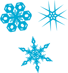 Snowflakes Crystals Winter - Vector Copos De Nieve Png