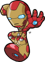 Chibi Vector Iron Man Free Transparent Image HD - Free PNG