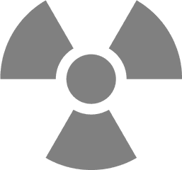 Gray Radioactive Icon - Radiation In Use Sign Png