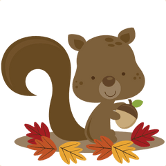 Svg File For Scrapbooking Cardmaking - Cute Fall Clipart Png