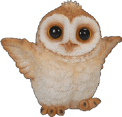 Brand New Flapping Barn Owl Garden Ornament Ebay - Soft Png