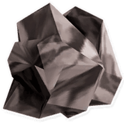 Crumpled Paper - Crystal Png