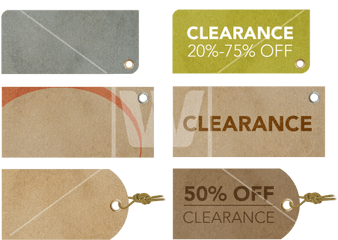 Clearance Retro Labels Png