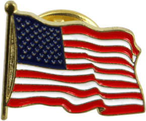 Usa Flag Vector Png - Flag Of The United States American Flag Pin Png