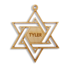 Star Of David Ornament Hanukkah - Cute Star Of David Png