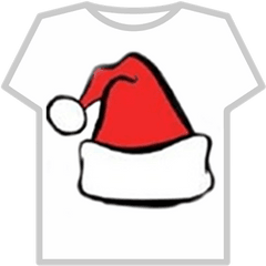 Christmas Santa Hat Transparent - Roblox Roblox Gold Marshmello Shirt Png