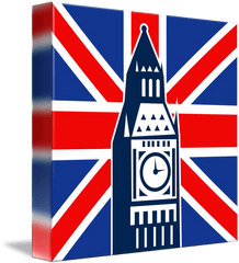 London Big Ben British Union Jack Flag - Big Ben Png