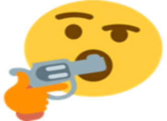 S Collection Emojis If - Thinking Emoji With Gun Png