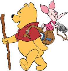 Png Background - Winnie The Pooh Hiking Coloring Page