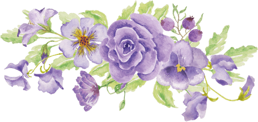 Flower Design Tumblr - Aesthetic Purple Flower Transparent Png