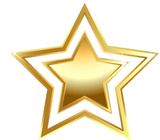 Golden Shandong Triangle Symmetry Gold Stars Star - Free PNG