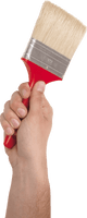 Paint Brush In Hand Png Image