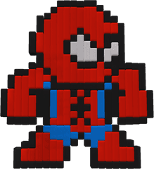 Download Art Hulk Miles Morales Line Pixel Red Hq Png Image - Flash Minecraft Pixel Art