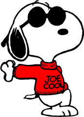 Specific Joe Cool But Instead Of Sunglasses He Is Wearing - Snoopy Joe Cool Png