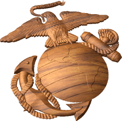 Eagle Globe And Anchor Style A - Illustration Png