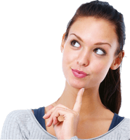 Thinking Woman Young Fit PNG File HD