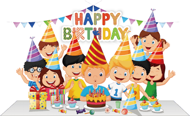 Happy Birthday Hat Png - Birthday Cake Party Cartoon Birthday Celebration Birthday Party Clipart