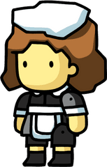 Scribblenauts Waitress Transparent Png - Cartoon