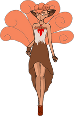 Pokemon Human Vulpix - Pokemon Vulpix Human Png