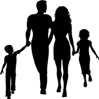 Picture Walking Family PNG File HD