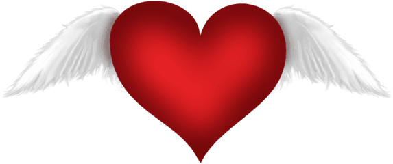 Png Images With Transparent Background - Heart With Wings Transparent Background