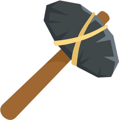 Old Stone Hammer Icon Png Transparent - Stone Hammer Icon