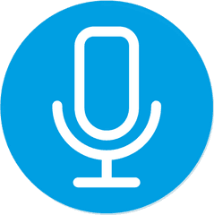 Open Mic Icon - Mic Icon Blue Png