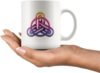 Celtic Knot Trinity Symbol Triquetra Coffee Mug Pagan - My Heart Beets For You The Office Png