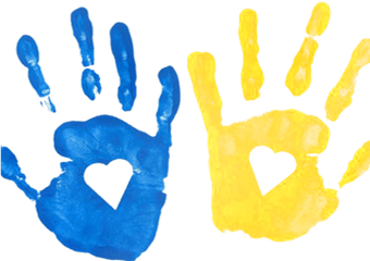 Clipart Transparent Background - Kids Paint Hand Print Png