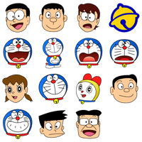 Emoticon Human Nobi Minamoto Shizuka Behavior Dorami - Free PNG