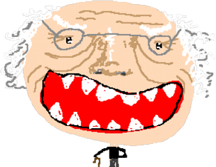 Creepy Clipart Smile Man Transparent - Clip Art Png